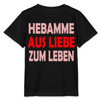 Hebamme - Stanley/Stella Kinder T-Shirt MINI CREATOR  - Schwarz - Vorne - Mikhail (115cm)