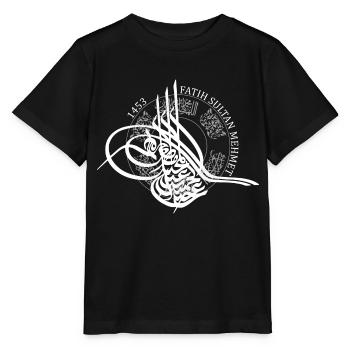 Fatih Sultan Mehmet - Stanley/Stella MINI CREATOR Kids’ T-Shirt - black - Front - Mikhail (115cm)