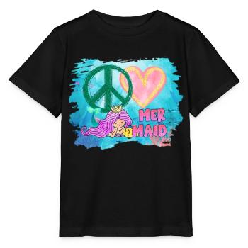 Ocean Sublimation - Stanley/Stella MINI CREATOR Kids’ T-Shirt - black - Front - Mikhail (115cm)