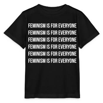 Feminism is for everyone Feminism Writing - Stanley/Stella MINI CREATOR Kids’ T-Shirt - black - Front - Mikhail (115cm)