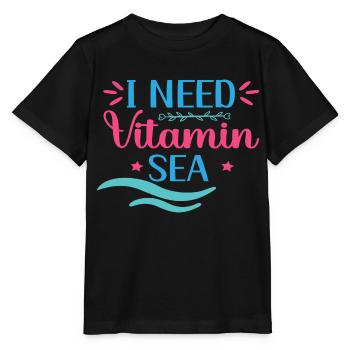 I need Vitamin Sea - Stanley/Stella MINI CREATOR Kids’ T-Shirt - black - Front - Mikhail (115cm)