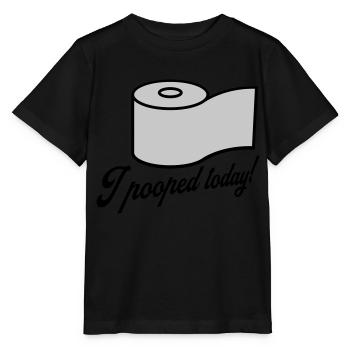 I pooped today Zitat - Stanley/Stella Kinder T-Shirt MINI CREATOR  - Schwarz - Vorne - Mikhail (115cm)