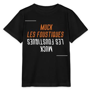 Muck Les Foustiques Deteste les Piqûres moustiques - T-shirt bio MINI CREATOR Stanley/Stella Enfant - noir - Devant - Mikhail (115cm)