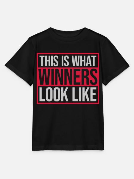 What Winners Look Like - Stanley/Stella Kinder T-Shirt MINI CREATOR  - Schwarz