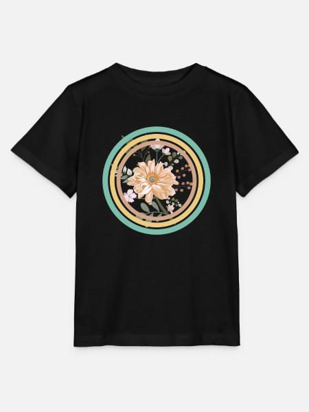 Blumenring - Stanley/Stella Kinder T-Shirt MINI CREATOR - Schwarz