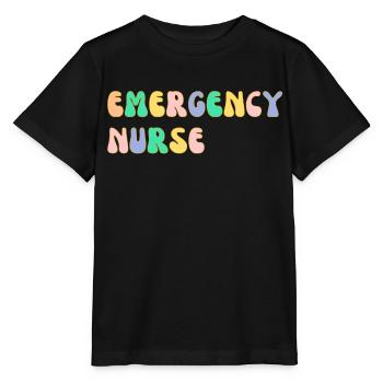 Notfall-Krankenschwester - Stanley/Stella Kinder T-Shirt MINI CREATOR  - Schwarz - Vorne - Mikhail (115cm)