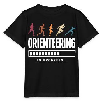 Orienteer Runner Running Orienteering - Stanley/Stella MINI CREATOR Kids’ T-Shirt - black - Front - Mikhail (115cm)