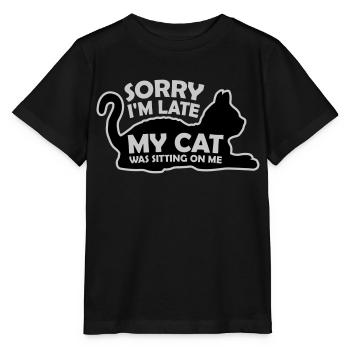 désolé chat était assis - T-shirt bio MINI CREATOR Stanley/Stella Enfant - noir - Devant - Mikhail (115cm)