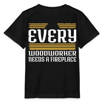 birthday present lumber forester job - Stanley/Stella Kinder T-Shirt MINI CREATOR  - Schwarz - Vorne - Mikhail (115cm)