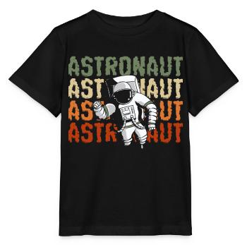 Fusée de la navette spatiale - T-shirt bio MINI CREATOR Stanley/Stella Enfant - noir - Devant - Mikhail (115cm)