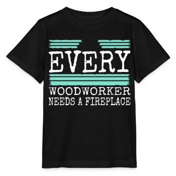 carpenter girl tshirts cutter - Stanley/Stella Kinder T-Shirt MINI CREATOR  - Schwarz - Vorne - Mikhail (115cm)