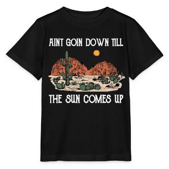 Desert Desert Landscape Wilderness Outback Country Roads - Stanley/Stella MINI CREATOR Kids’ T-Shirt - black - Front - Mikhail (115cm)