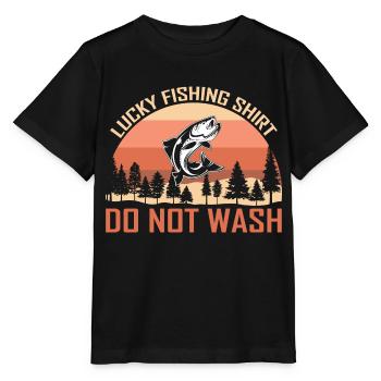 Fishermen Fishing Fishing Fishing Anglers Fish Fish - Stanley/Stella MINI CREATOR Kids’ T-Shirt - black - Front - Mikhail (115cm)