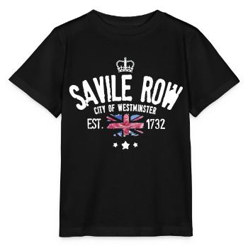Savile Row city of westminster - T-shirt bio MINI CREATOR Stanley/Stella Enfant - noir - Devant - Mikhail (115cm)