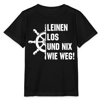 Leinen los und nix wie weg - Stanley/Stella Kinder T-Shirt MINI CREATOR  - Schwarz - Vorne - Mikhail (115cm)