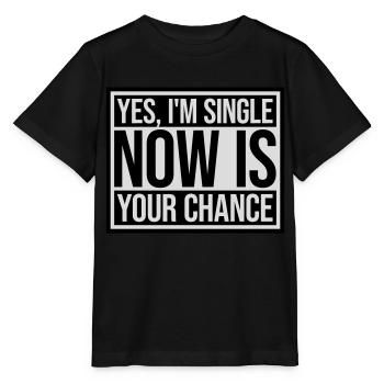 célibataire maintenant votre chance - T-shirt bio MINI CREATOR Stanley/Stella Enfant - noir - Devant - Mikhail (115cm)