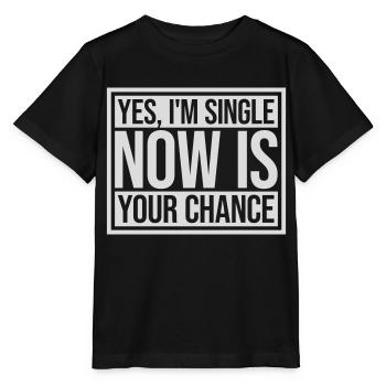 célibataire maintenant votre chance - T-shirt bio MINI CREATOR Stanley/Stella Enfant - noir - Devant - Mikhail (115cm)
