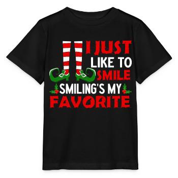 4 J’aime juste sourire en souriant mon préféré - T-shirt bio MINI CREATOR Stanley/Stella Enfant - noir - Devant - Mikhail (115cm)