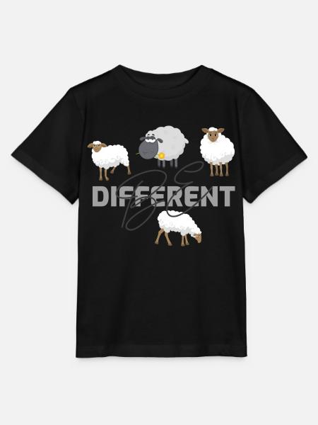 Be different - Stanley/Stella Kinder T-Shirt MINI CREATOR  - Schwarz