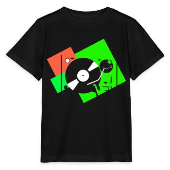 Platines colorées6 - T-shirt bio MINI CREATOR Stanley/Stella Enfant - noir - Devant - Mikhail (115cm)