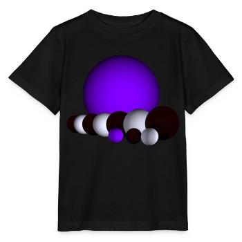 Spielerei mit Kugeln, - Stanley/Stella Kinder T-Shirt MINI CREATOR  - Schwarz - Vorne - Mikhail (115cm)