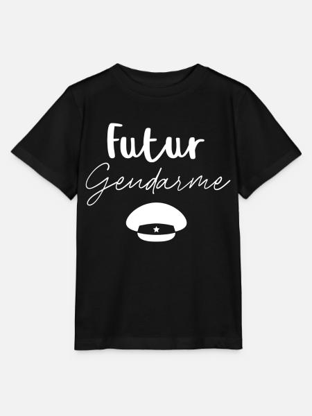 Futur gendarme - T-shirt bio MINI CREATOR Stanley/Stella Enfant - noir