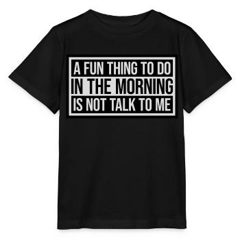 ne me parle pas - T-shirt bio MINI CREATOR Stanley/Stella Enfant - noir - Devant - Mikhail (115cm)