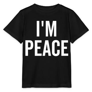 Ich bin Frieden - Stanley/Stella Kinder T-Shirt MINI CREATOR  - Schwarz - Vorne - Mikhail (115cm)