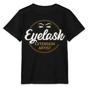 Eyelash Extension Artist - Stanley/Stella MINI CREATOR Kids’ T-Shirt - black - Front - Mikhail (115cm)