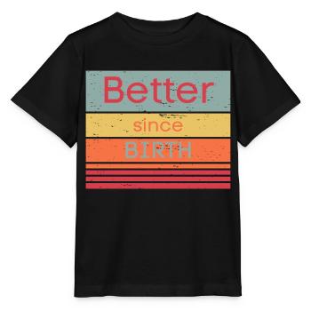 Just better - Stanley/Stella Kinder T-Shirt MINI CREATOR  - Schwarz - Vorne - Mikhail (115cm)