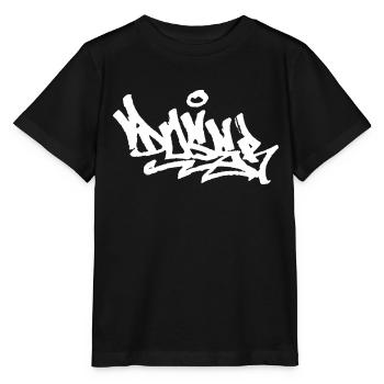 "DOSER" Graffiti Handstyle - Stanley/Stella Kinder T-Shirt MINI CREATOR  - Schwarz - Vorne - Mikhail (115cm)