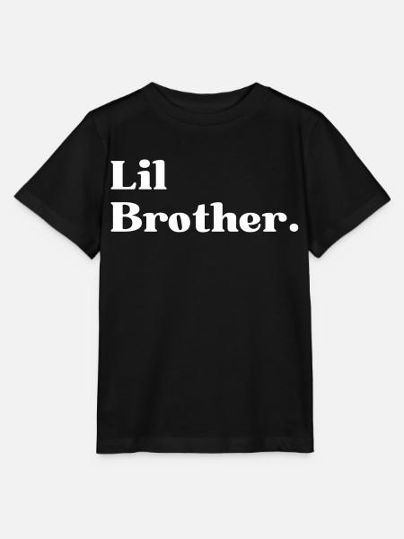 Lil Bro. Little Brother Geschenk - Stanley/Stella Kinder T-Shirt MINI CREATOR - Schwarz