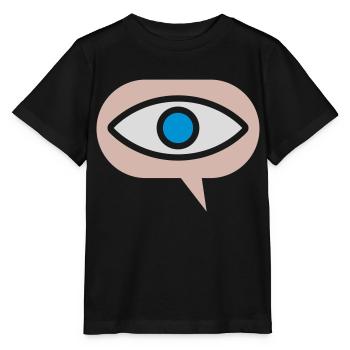 Icon Visuell Sehen Auge - Stanley/Stella Kinder T-Shirt MINI CREATOR  - Schwarz - Vorne - Mikhail (115cm)