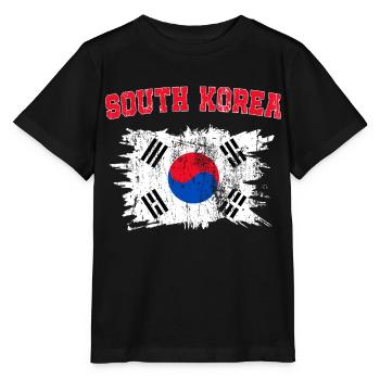Koreaner und Stolz Südkorea - Stanley/Stella Kinder T-Shirt MINI CREATOR  - Schwarz - Vorne - Mikhail (115cm)