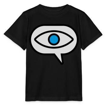 Auge Sehen Comic Sprechblase - Stanley/Stella Kinder T-Shirt MINI CREATOR  - Schwarz - Vorne - Mikhail (115cm)
