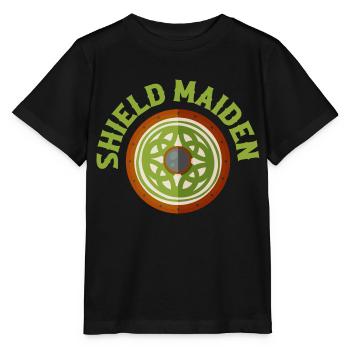 Shield Maiden Viking Norse - Stanley/Stella Kinder T-Shirt MINI CREATOR  - Schwarz - Vorne - Mikhail (115cm)