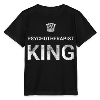 Psychotherapist King - Stanley/Stella MINI CREATOR Kids’ T-Shirt - black - Front - Mikhail (115cm)