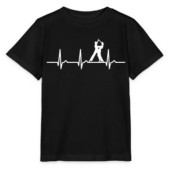 EKG Kurve - Herzkurve - Puls - Tanzen - Paartanz - Stanley/Stella Kinder T-Shirt MINI CREATOR  - Schwarz - Vorne - Mikhail (115cm)