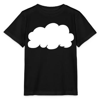 Weather Cloud Clouds Rain Sky Vector 18 - Stanley/Stella MINI CREATOR Kids’ T-Shirt - black - Front - Mikhail (115cm)