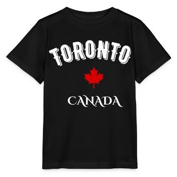 Toronto Kanada - Stanley/Stella Kinder T-Shirt MINI CREATOR  - Schwarz - Vorne - Mikhail (115cm)