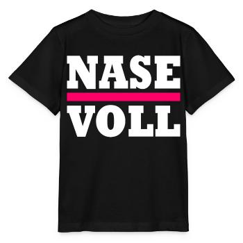 Nase voll - Stanley/Stella Kinder T-Shirt MINI CREATOR  - Schwarz - Vorne - Mikhail (115cm)