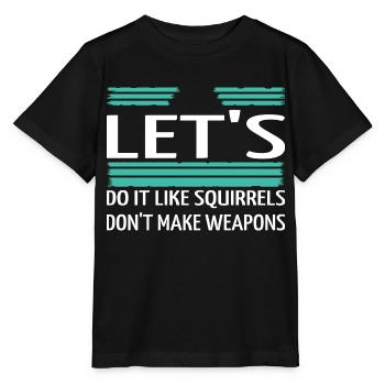 désarmement Les dictons verts présentent l’idée - T-shirt bio MINI CREATOR Stanley/Stella Enfant - noir - Devant - Mikhail (115cm)