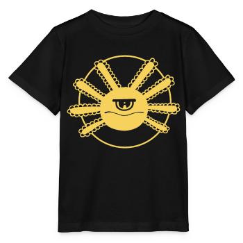 Axolotl Cyclope - T-shirt bio MINI CREATOR Stanley/Stella Enfant - noir - Devant - Mikhail (115cm)