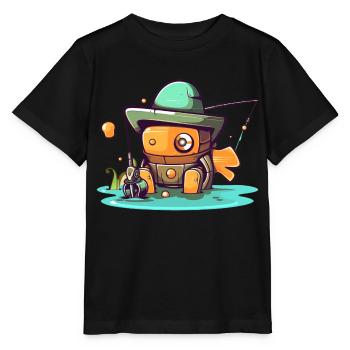 Sinful robot - Stanley/Stella MINI CREATOR Kids’ T-Shirt - black - Front - Mikhail (115cm)