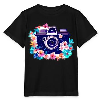 Photographer Camera Funny Photographing Photographer - Stanley/Stella MINI CREATOR Kids’ T-Shirt - black - Front - Mikhail (115cm)