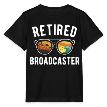 Retired Broadcaster Beach Vibes Design - Stanley/Stella MINI CREATOR Kids’ T-Shirt - black - Front - Mikhail (115cm)