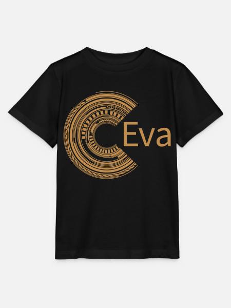 Für Eva - Stanley/Stella Kinder T-Shirt MINI CREATOR  - Schwarz