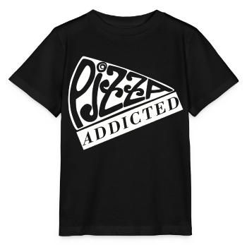 Pizza addicted - Stanley/Stella MINI CREATOR Kids’ T-Shirt - black - Front - Mikhail (115cm)