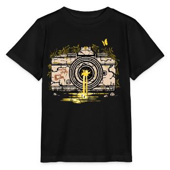 Kamera-Ruinen - Stanley/Stella Kinder T-Shirt MINI CREATOR  - Schwarz - Vorne - Mikhail (115cm)