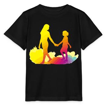 Maman et sa fille - T-shirt bio MINI CREATOR Stanley/Stella Enfant - noir - Devant - Mikhail (115cm)